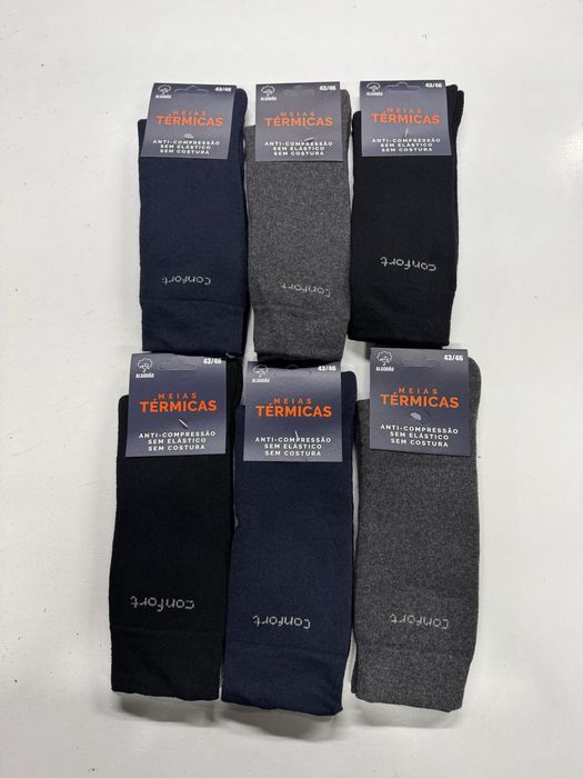 6 pares de meia de inverno