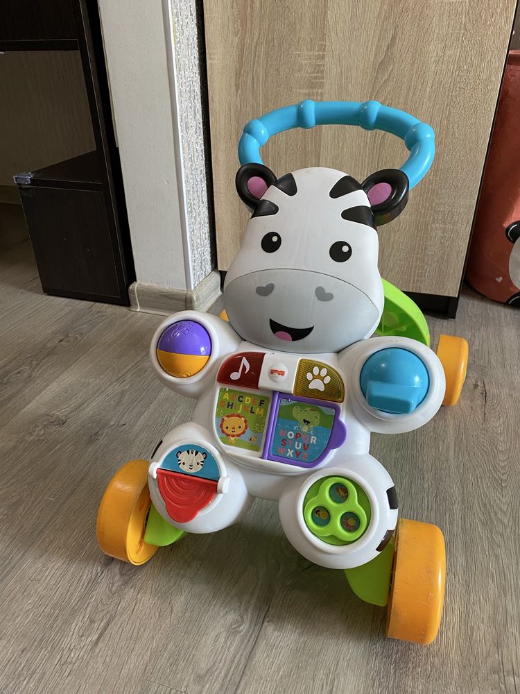 Толкатор зебра Fisher price