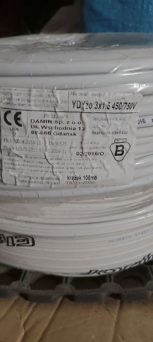 Kabel 5x1.5 i 3x2.5 3x1.5 okrągły i plaski