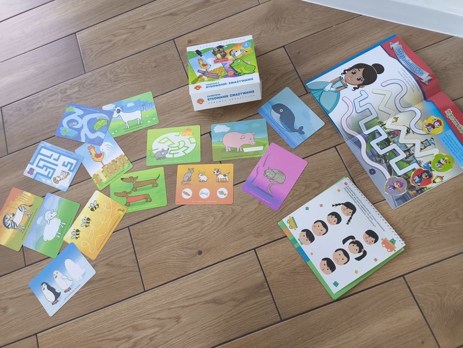 Pisanie zamazywanie zadania grafomotoryczne zamazywalne ponad 60 zadań
