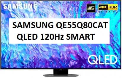 Nowy TV Samsung 120Hz QLED QE55Q80CAT Tizen HDMI 2.1 DVB-T2