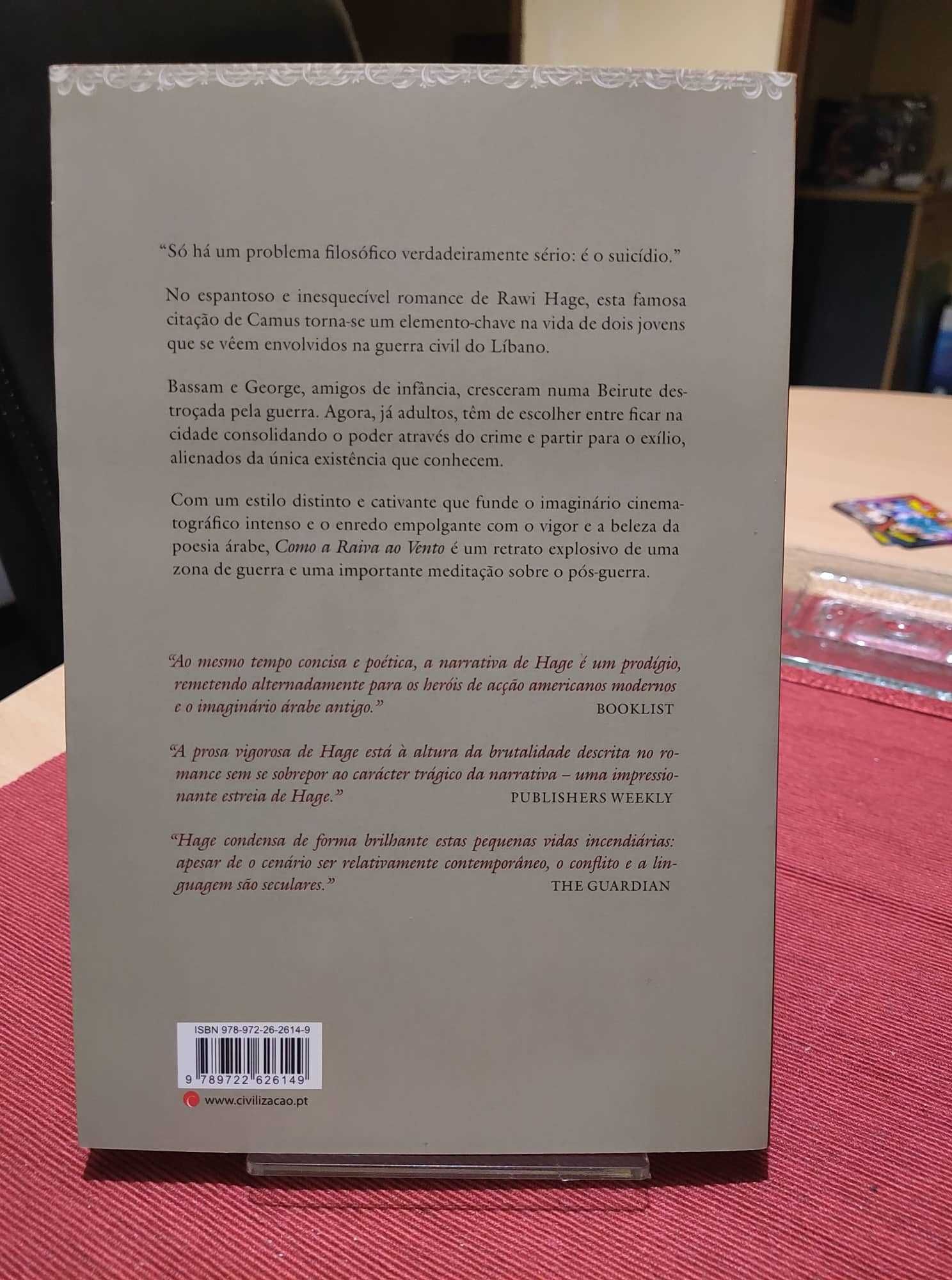 Livro “Como a raiva ao vento”