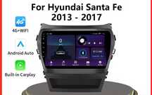Rádio 9" Android Hyundai ix45 Santa Fé 2013-17 Carplay GPS wifi NOVO