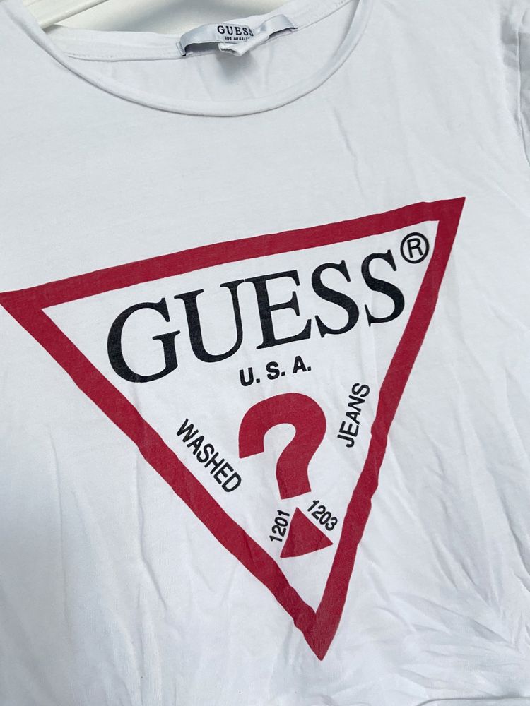 Bluzka koszulka Guess bawelna krotka