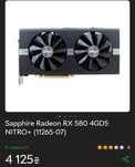 Відеокарта Sapphire RX 580 8GB Nitro+ (256 bit)