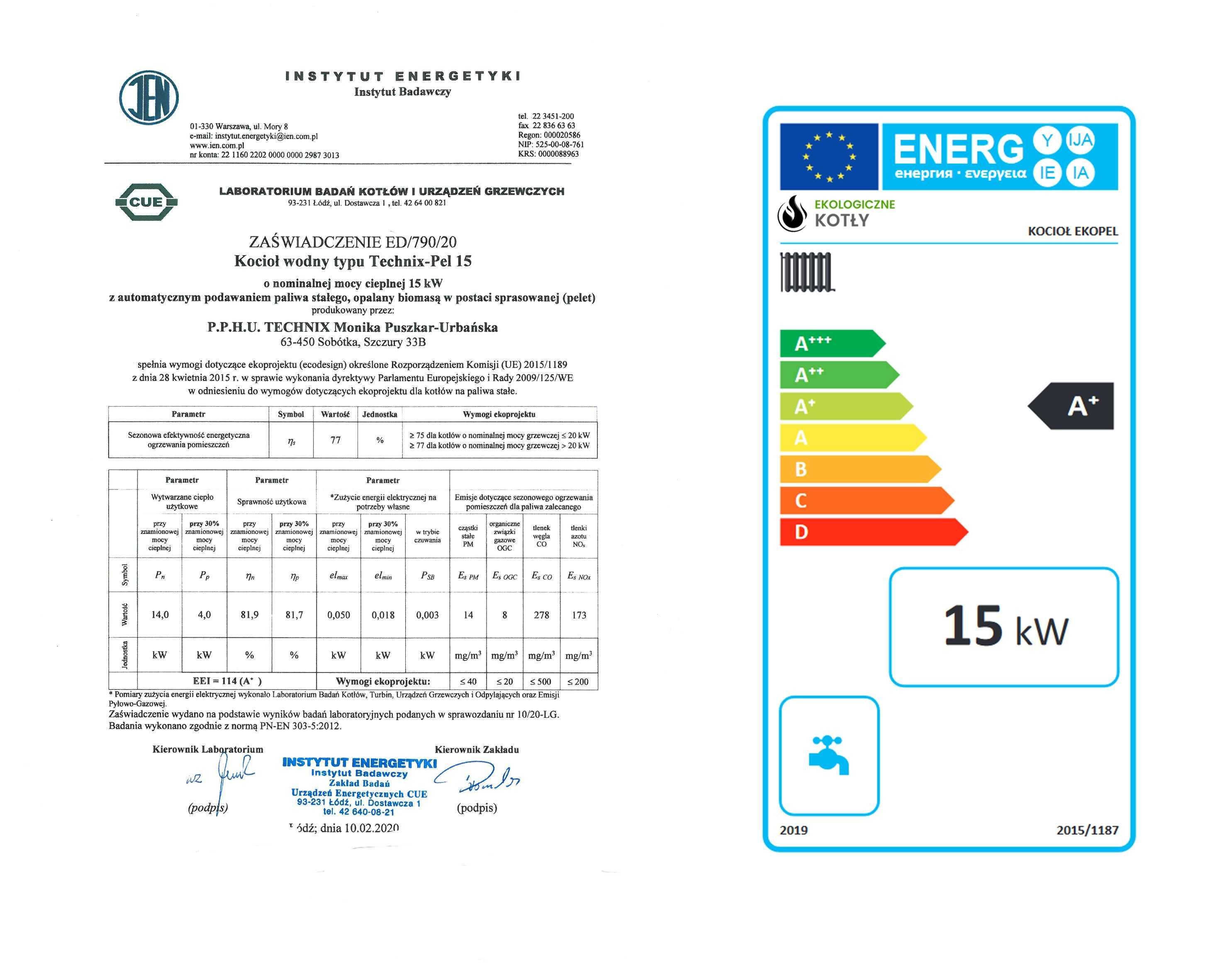 Kocioł piec na Pellet DUO 15 KW na DOTACJE