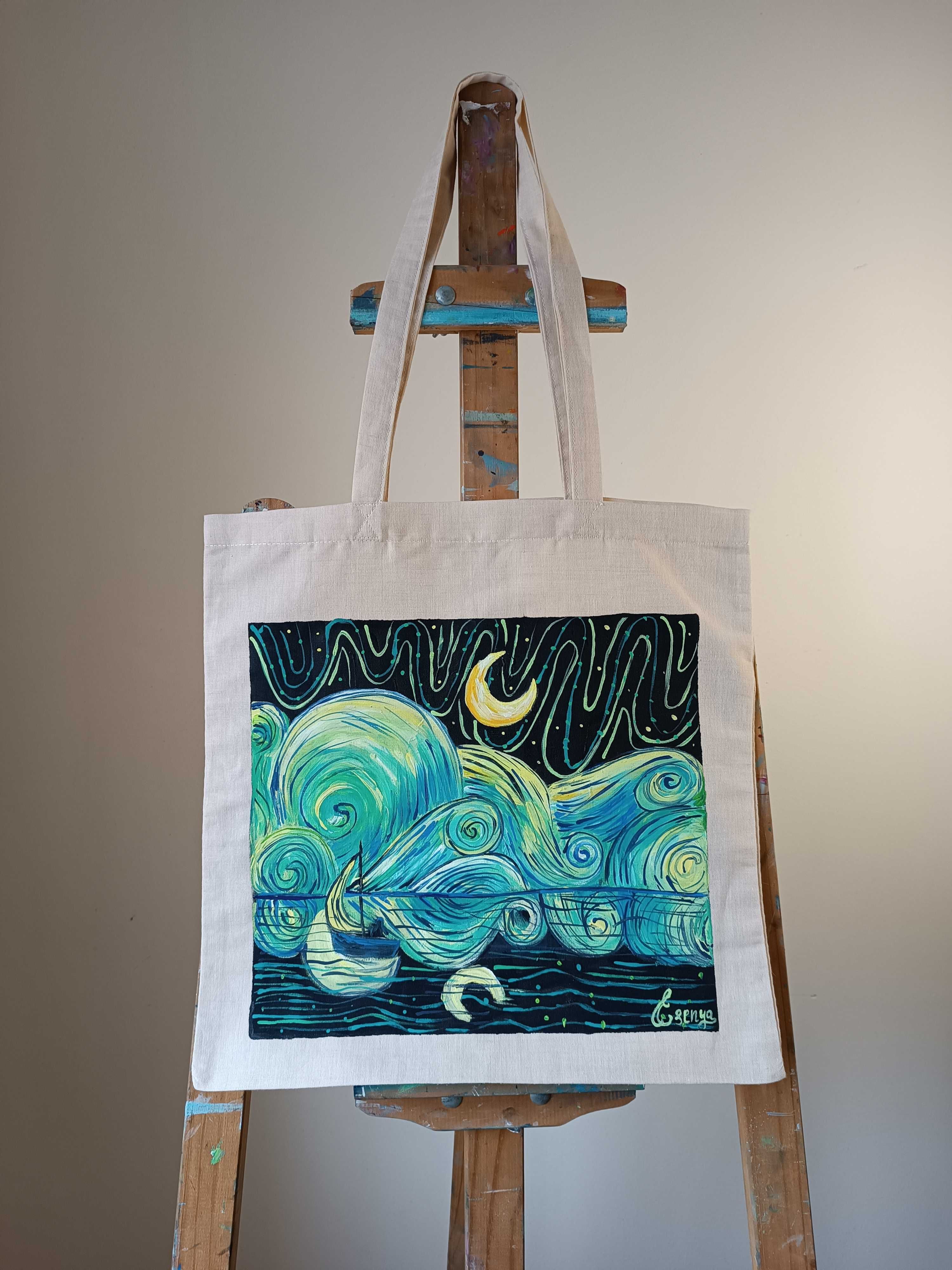 Tote Bag Pintado à mão