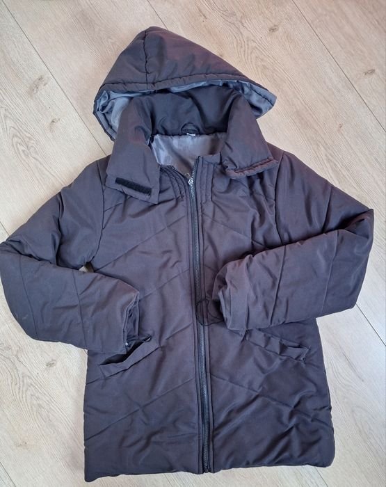 Jesienna kurtka z wstawkami ciążową i do noszenia dziecka S