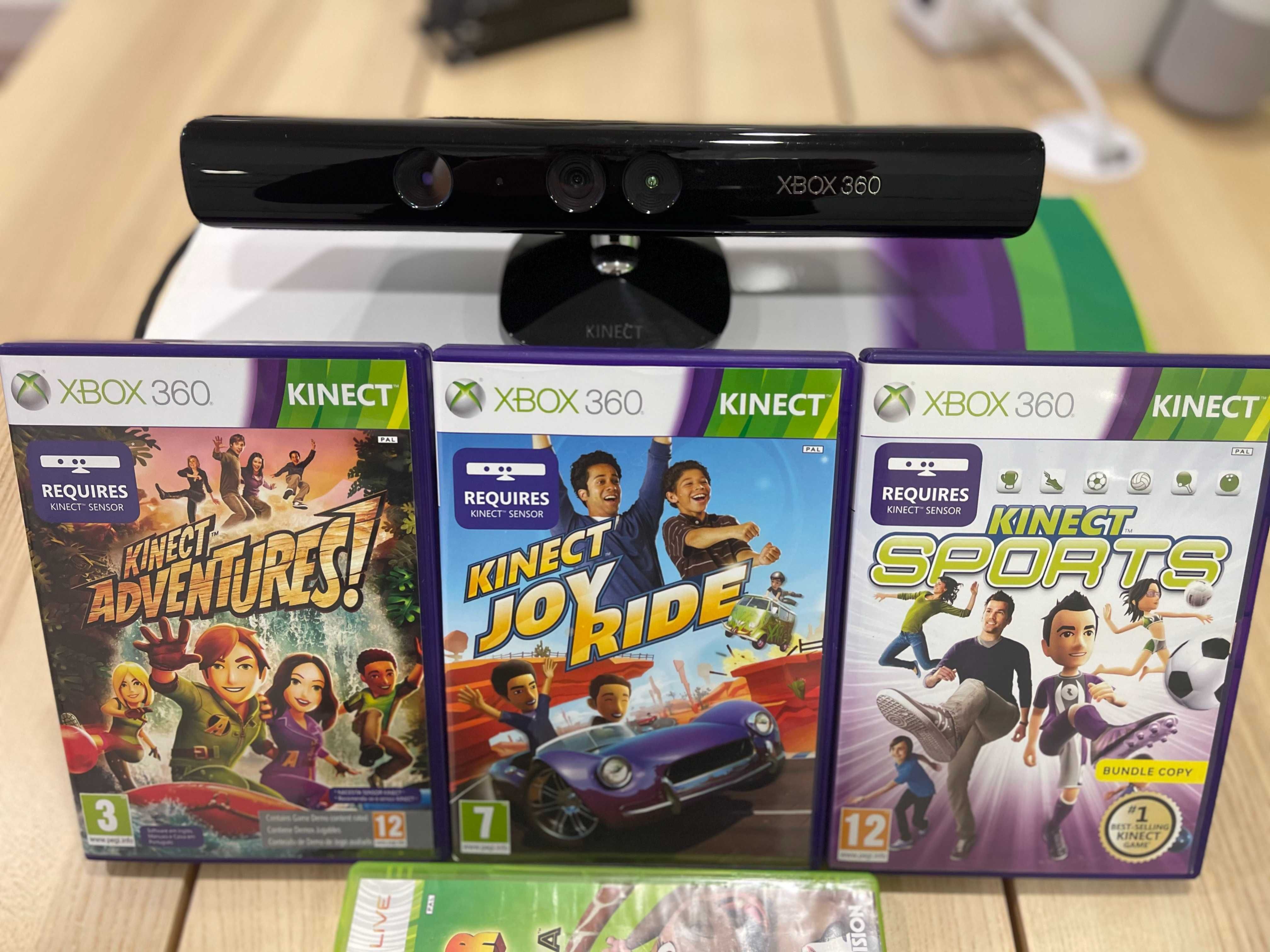 XBOX 360 c/muitos acessórios