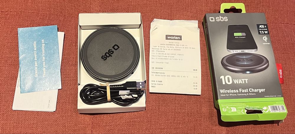 Carregador sem fios rapido. Wireless charger