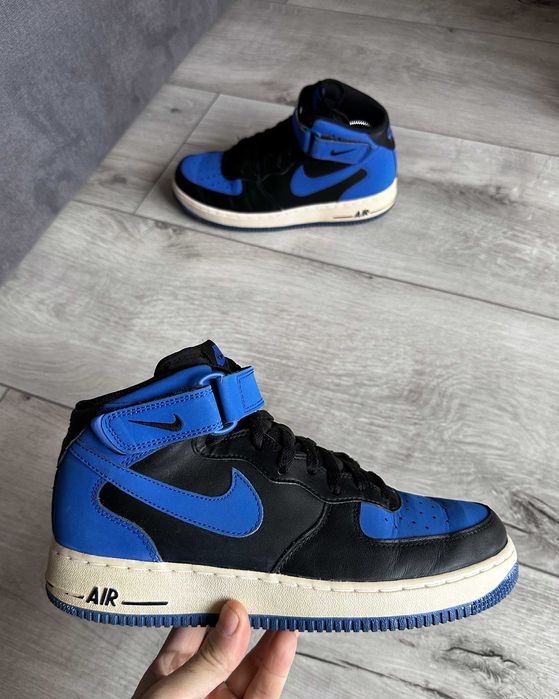 Кросівки Nike Air Force 1 Mid Black Royal Оригінал