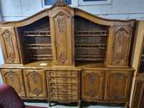 komoda drewniana bufet biblioteka witryna
