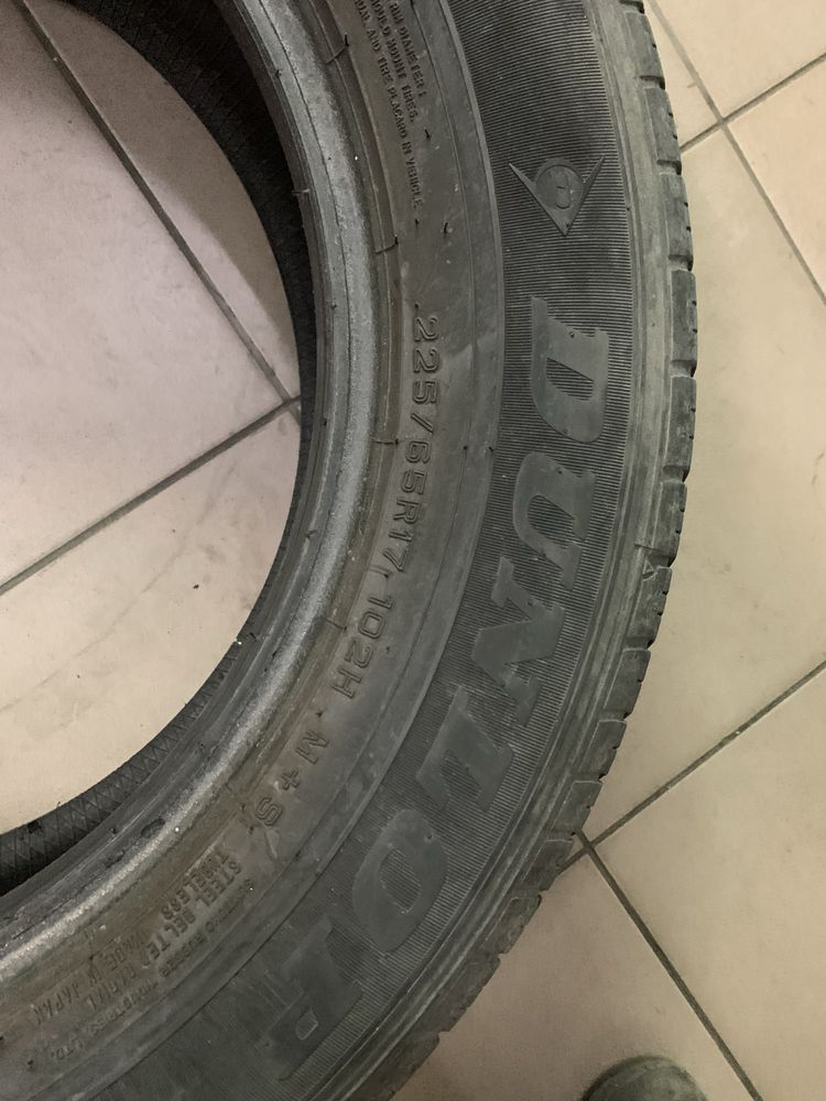 Продам літні шини Dunlop 225/65 R17.