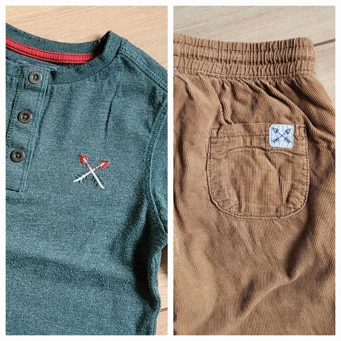 Zestaw spodni 86 12-18 H&M Smyk koszulki paka chłopięce niemowlęce