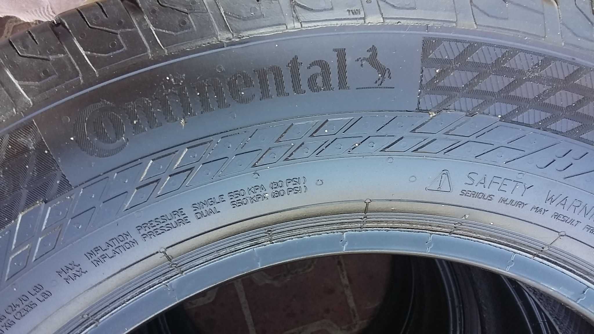 Całoroczne opony dostawcze 2021r Continental 225/65R16C