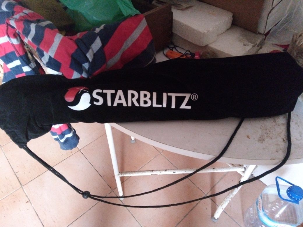 Tripé máquina filmar Starblitz mais estojo