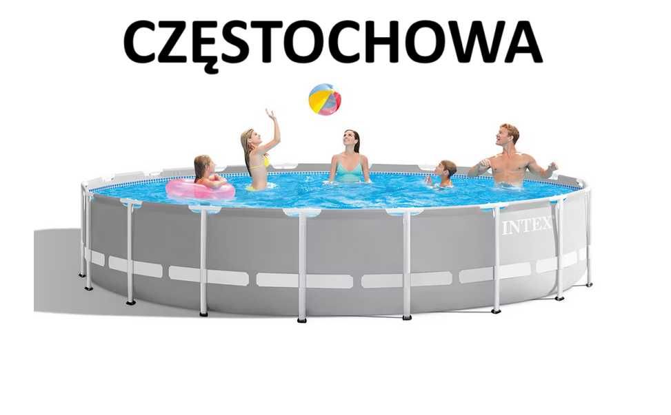 Basen stelażowy ogrodowy Intex Prism Frame 26732 (549 x 122 cm) Transp