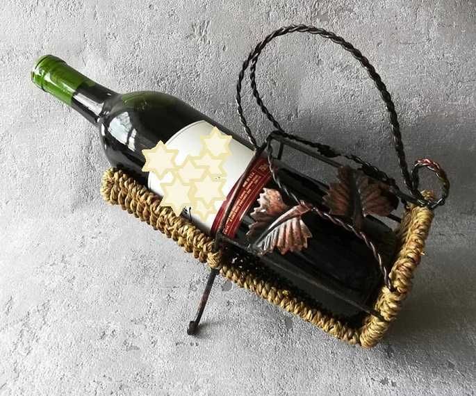 PRL / Wiklina - metal / Stojak na wino - uroczy /TANIO