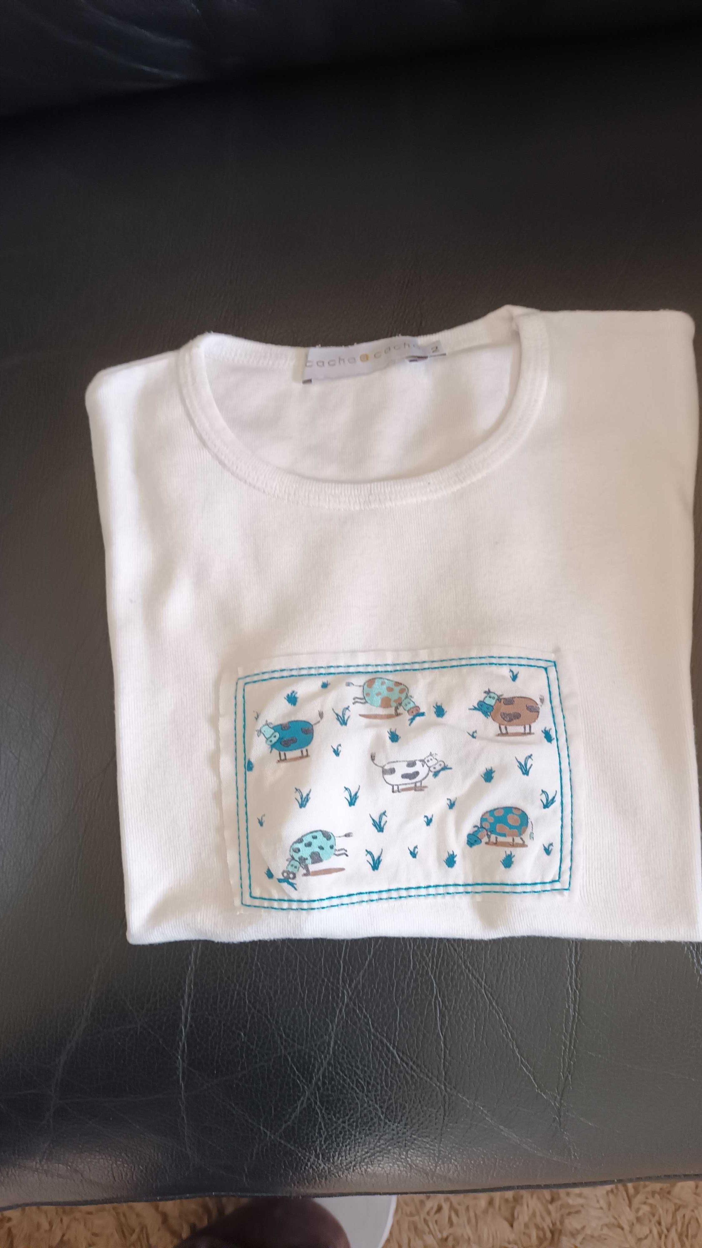 T-shirt branca da Cache Cache