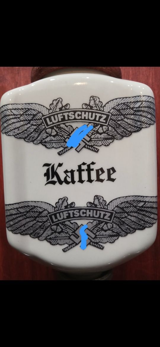 Młynek 3 rzesza Wehrmacht sprawny porcelana Niemcy 2 wojna światowa