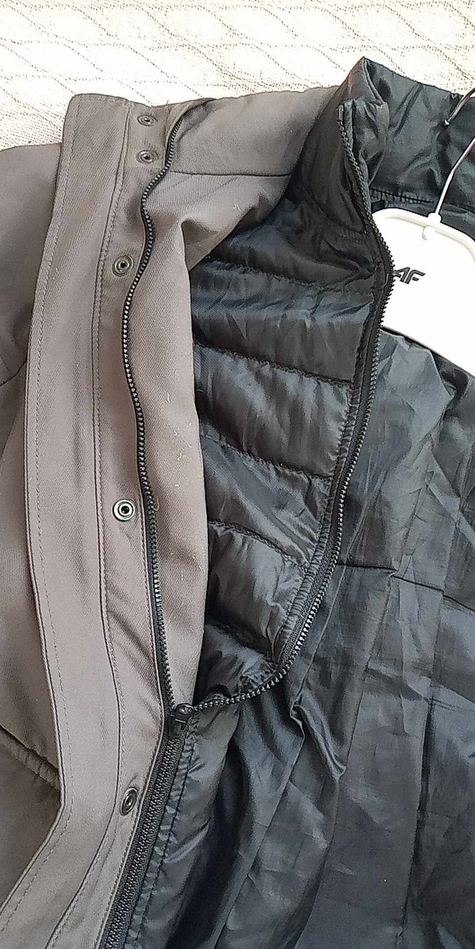 UNIQLO XS-S hybrydowa puchowa parka płaszcz 4 w 1