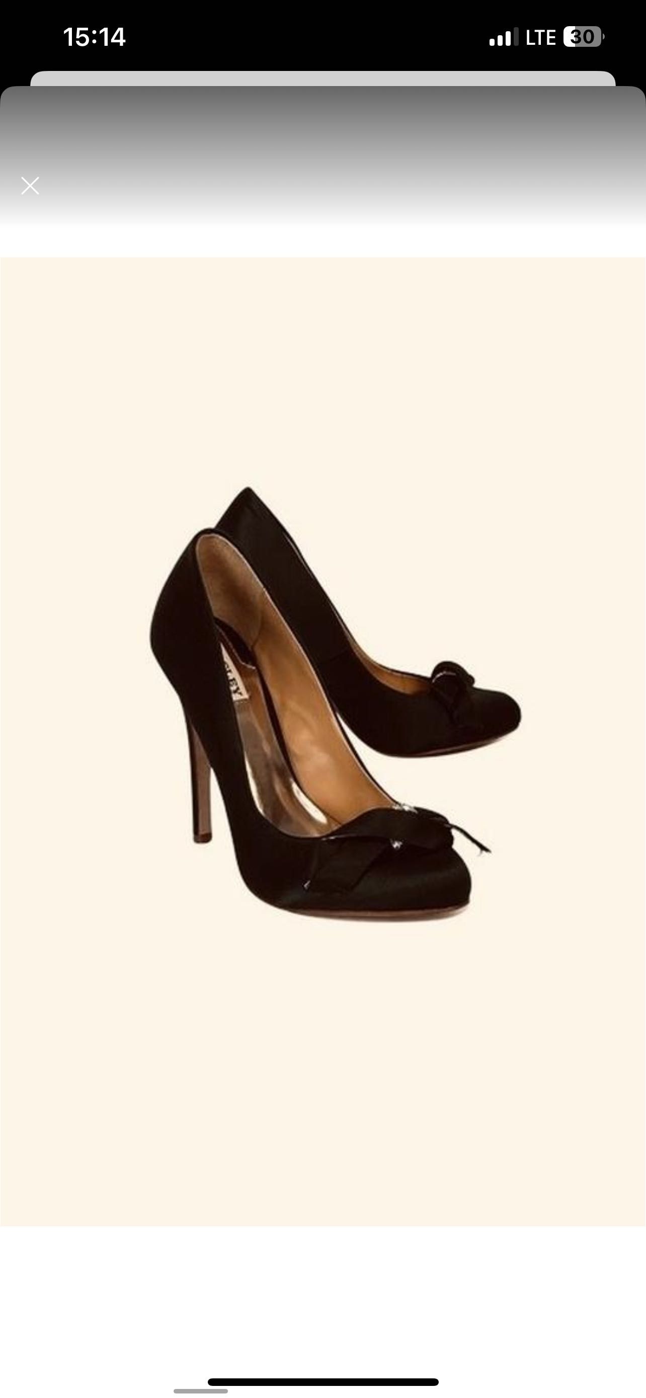 Badgley mischka black satin opel pump оригінал туфлі