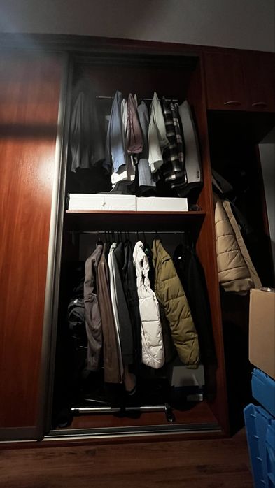 Szafa przesuwna pawlacz regal