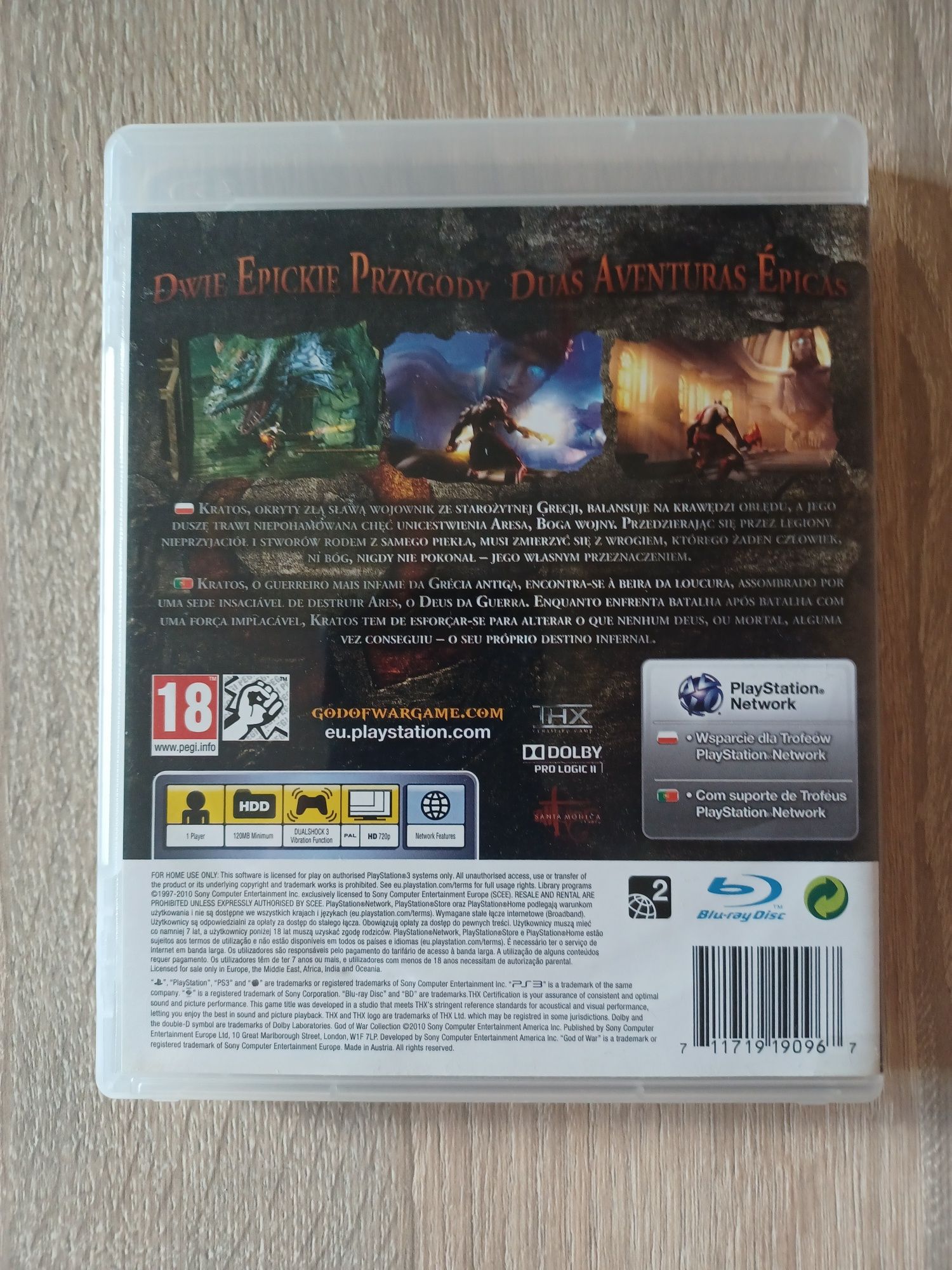 Gra na PS3 God of War Collection HD 3xPL/BR stan bdb