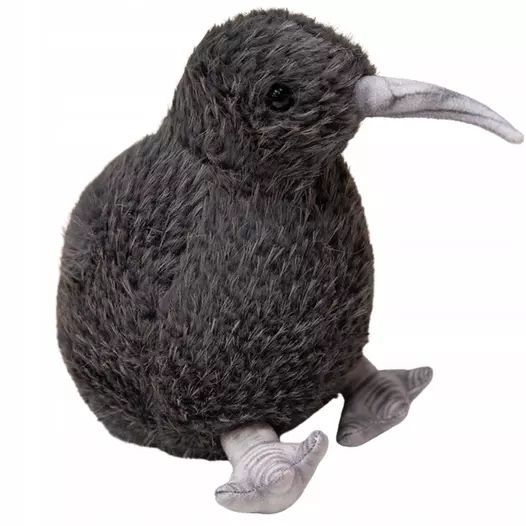 Pluszowy Ptak Kiwi Pluszak Maskotka Przytulanka Czarny 21cm. Leantoys