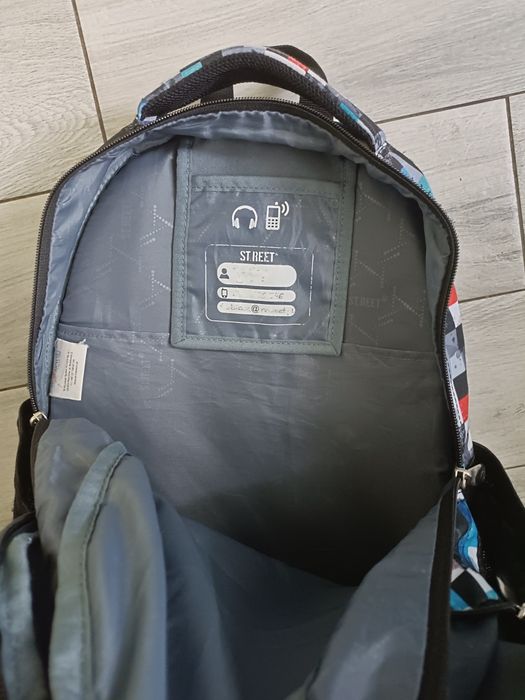 Plecak mega pojemny  St.Reet pixel worek Zestaw do szkoły pixele