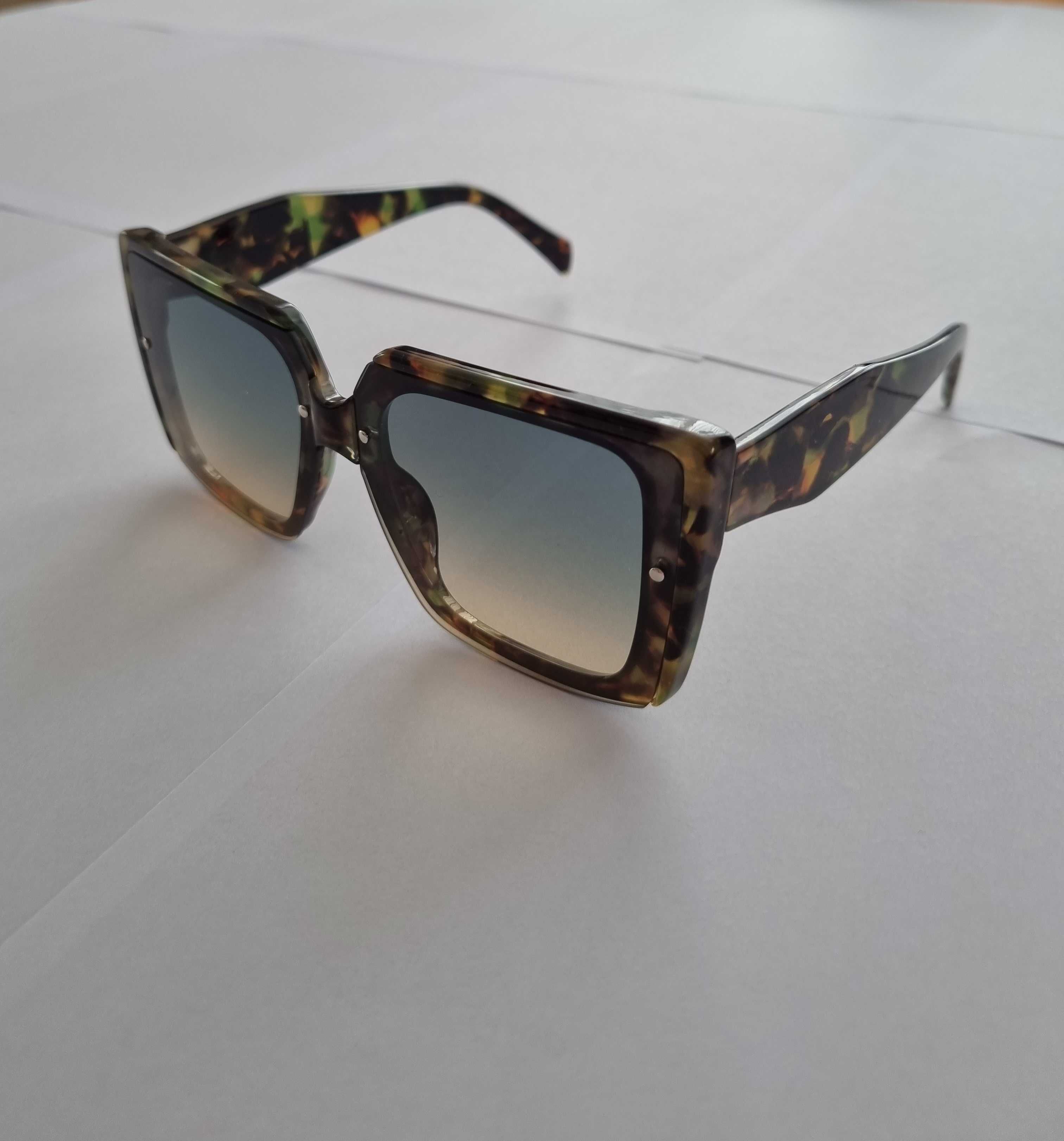 Kwadratowe okulary przeciwsłoneczne UV 400 Gradient