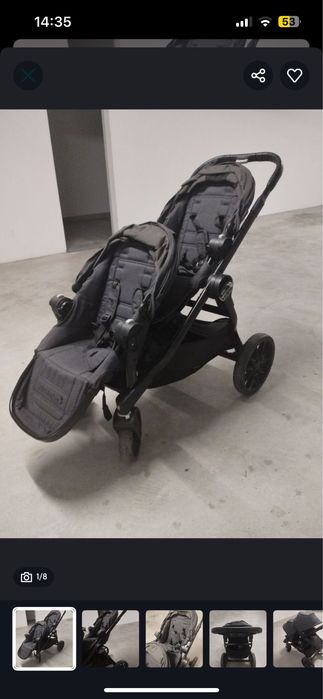 Vendo carrinho gemeos city select lux e 2 ovos com adaptadores aton