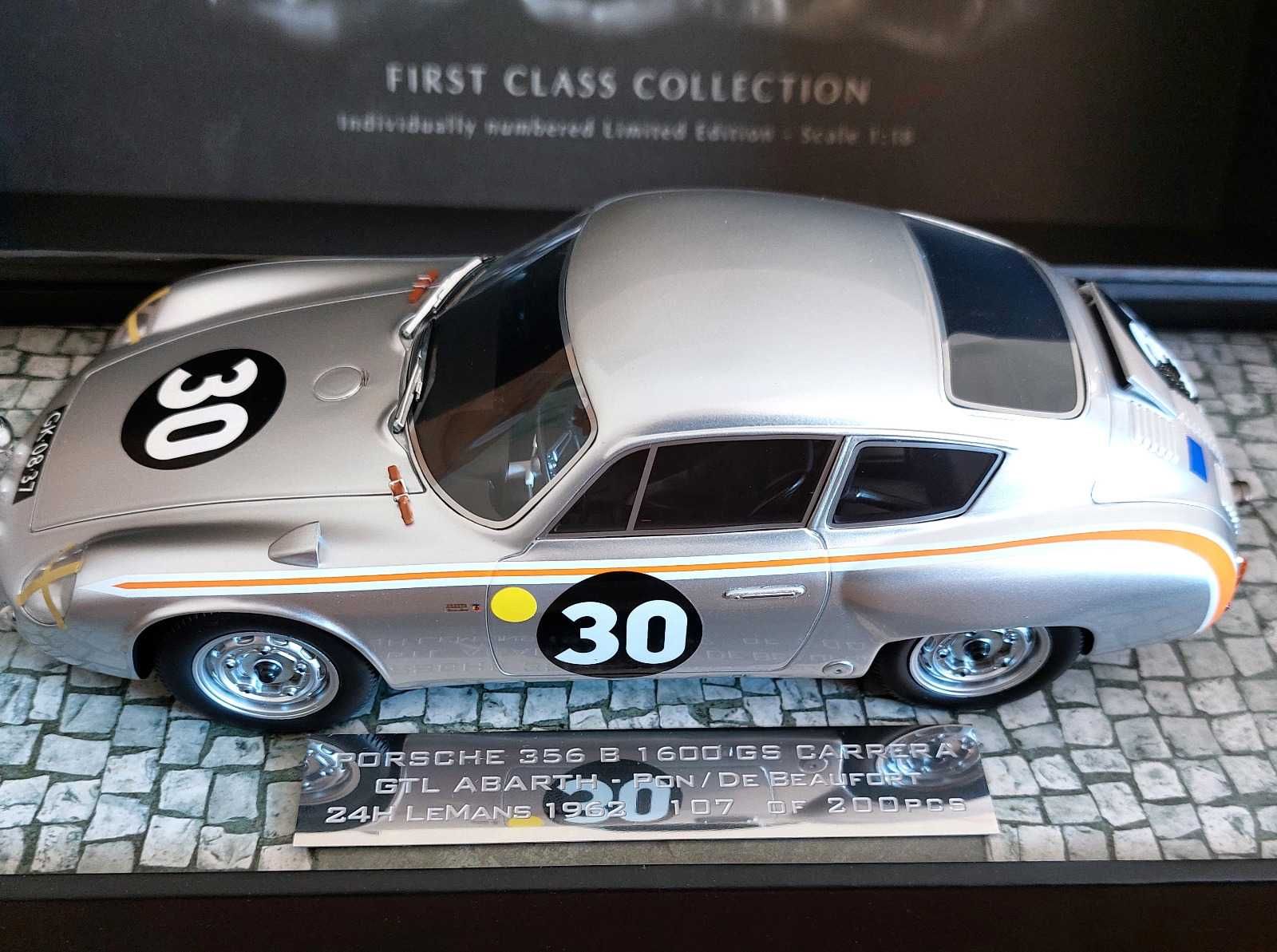 Miniatura Porsche 356 B Abarth 1600 GS #30 24h LM 1962 Minichamps 1:18