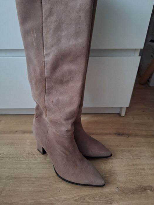 Nowe Kozaki Zamszowe Patrycja Aryton