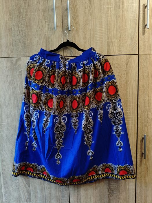 afrykańska spódnica unikatowa midi