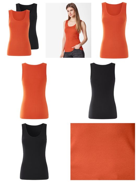 Женская майка Esmara в рубчик, 2 шт ,  размер M L