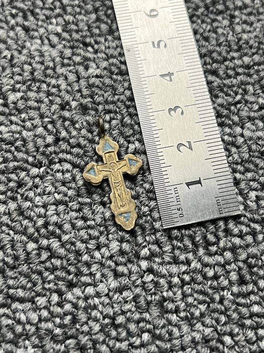 Вінтажний латунний хрестик