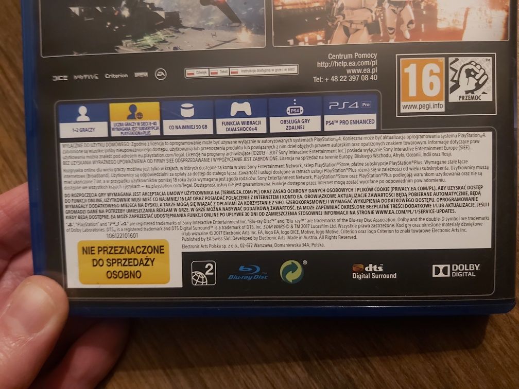 PS4 Star Wars Battlefront II polska wersja Dubbing 1-2 graczy