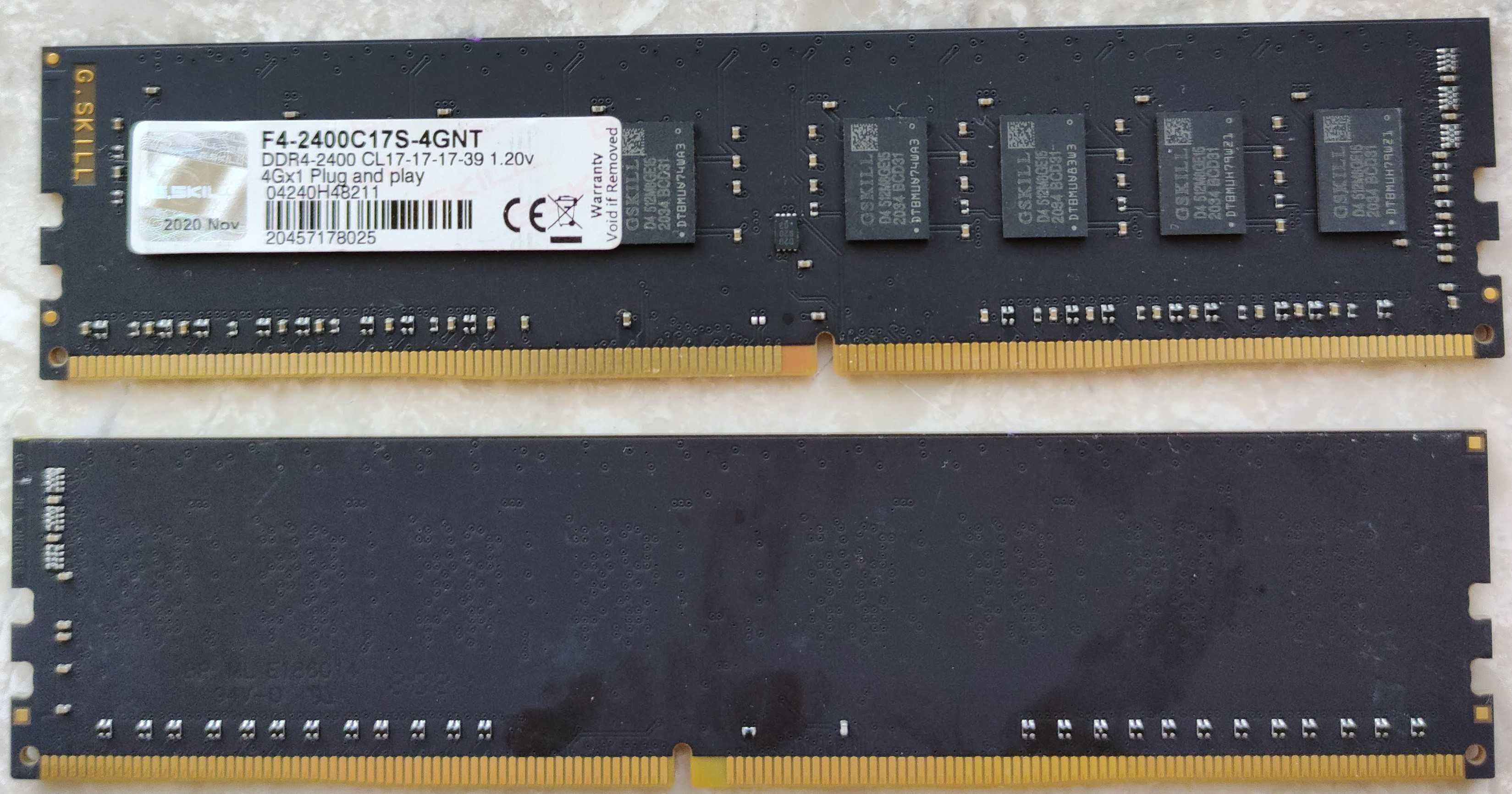 Оперативна пам'ять G.Skill DDR4 2400 4Gb PC4-19200 (F4-2400C17S-4GNT)