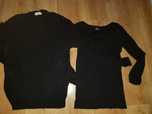 Bluzka + sweter czarny 2 sztuki r.XS