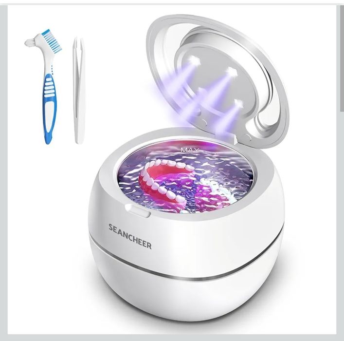 SEANCHEER Ultradźwiękowa myjka 48000 Hz do biżuterii 24W