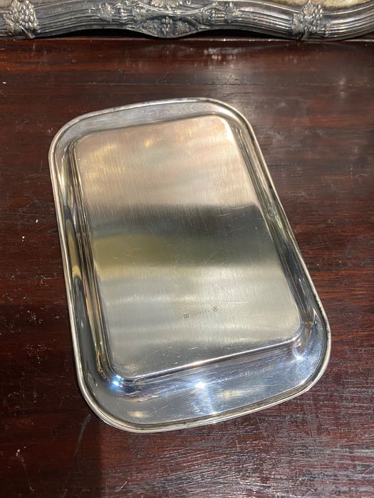 Bandeja Medalha Condecoração Prata Contrastada 15,6 cm Prenda Diplomat