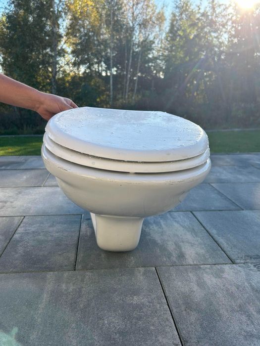 Miska WC podwieszana, Miska WC wisząca tymczasowa na budowę