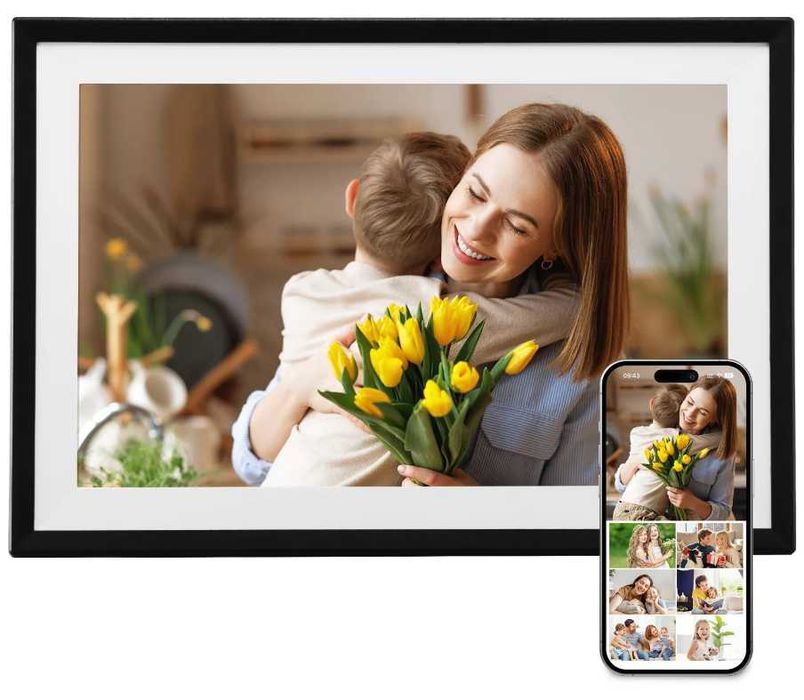 Moldura Digital 260x180 mm 10" | Tela IPS Touch 32 GB Wi-Fi