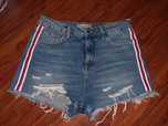 Высокие рваные джинсовые шорты DenimCo 12 размер
