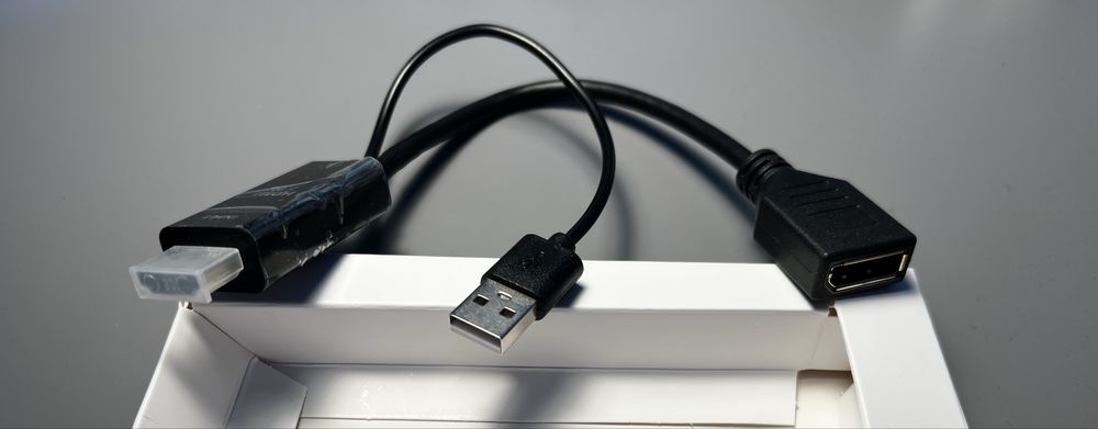 Przejsciówka Adapter Cablexpert: HDMI - DisplayPort - USB