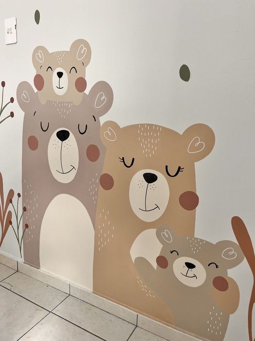 Mural dziecięcy | Ręcznie malowane ilustracje do pokoju dziecka