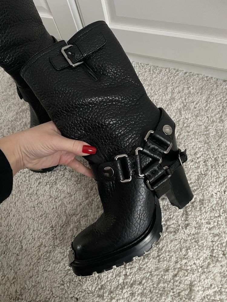 Botki kowbojki biker Miu Miu 39 jak nowe