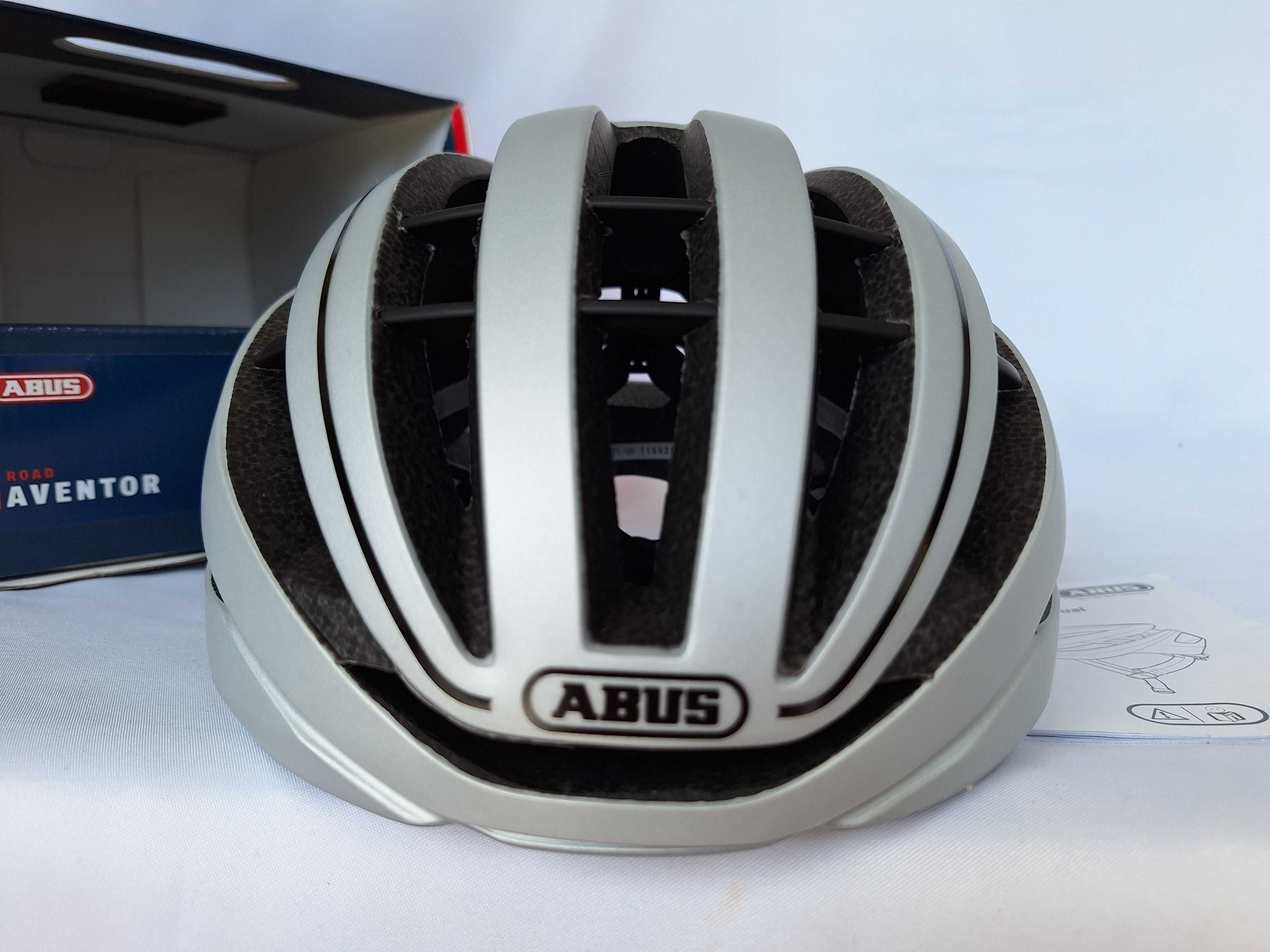 Kask rowerowy Abus Aventor Gleam Silver L 57-61cm