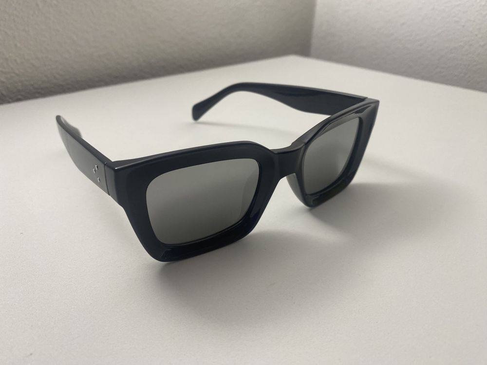 Óculos quadrados vintage Black